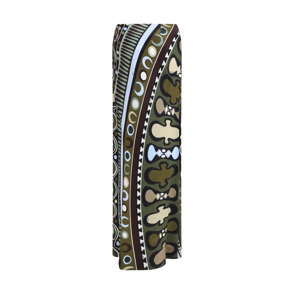 Emilio Pucci Multicolor Viscose Long Skirt