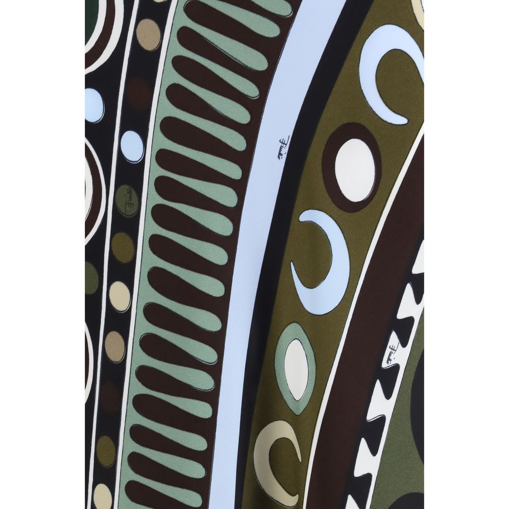 Emilio Pucci Multicolor Viscose Long Skirt