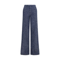Gucci Blue Cotton Casual Pants