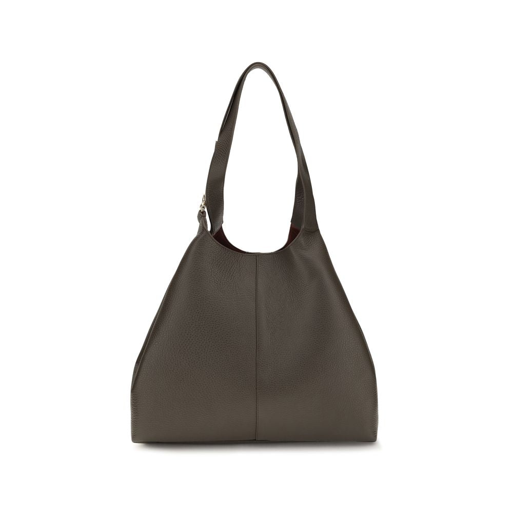 Coccinelle Brown Calf Leather Bos Taurus Shoulder Bag