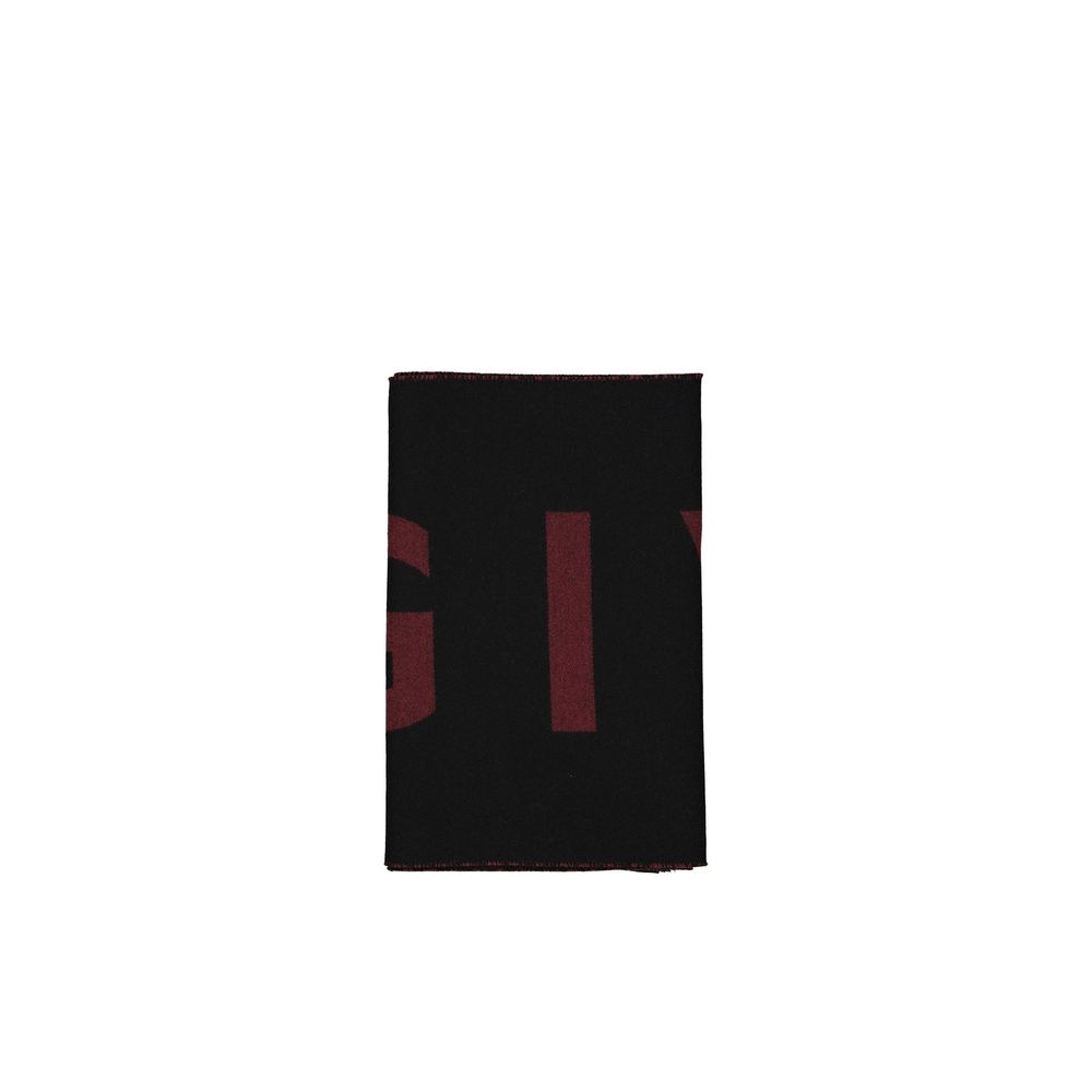 Givenchy Black Virgin Wool Foulard