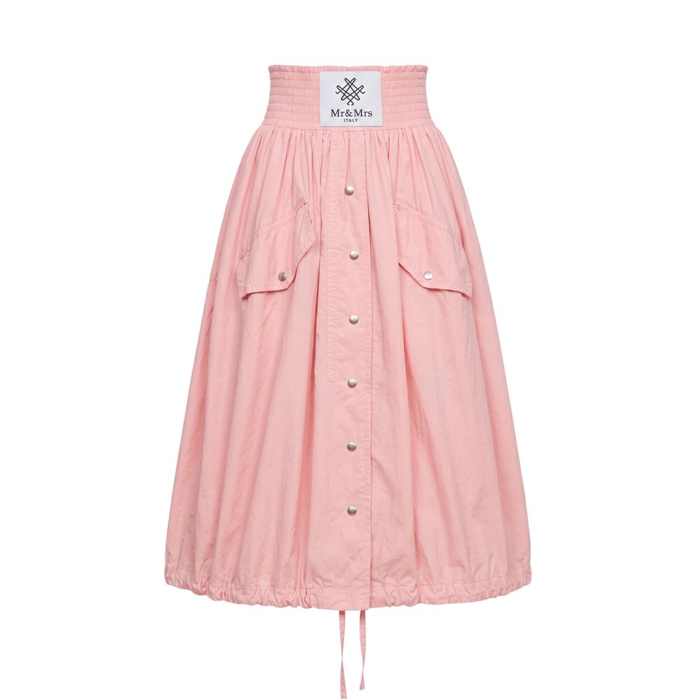 Mr&Mrs Italy Pink Polyester Women Skirt