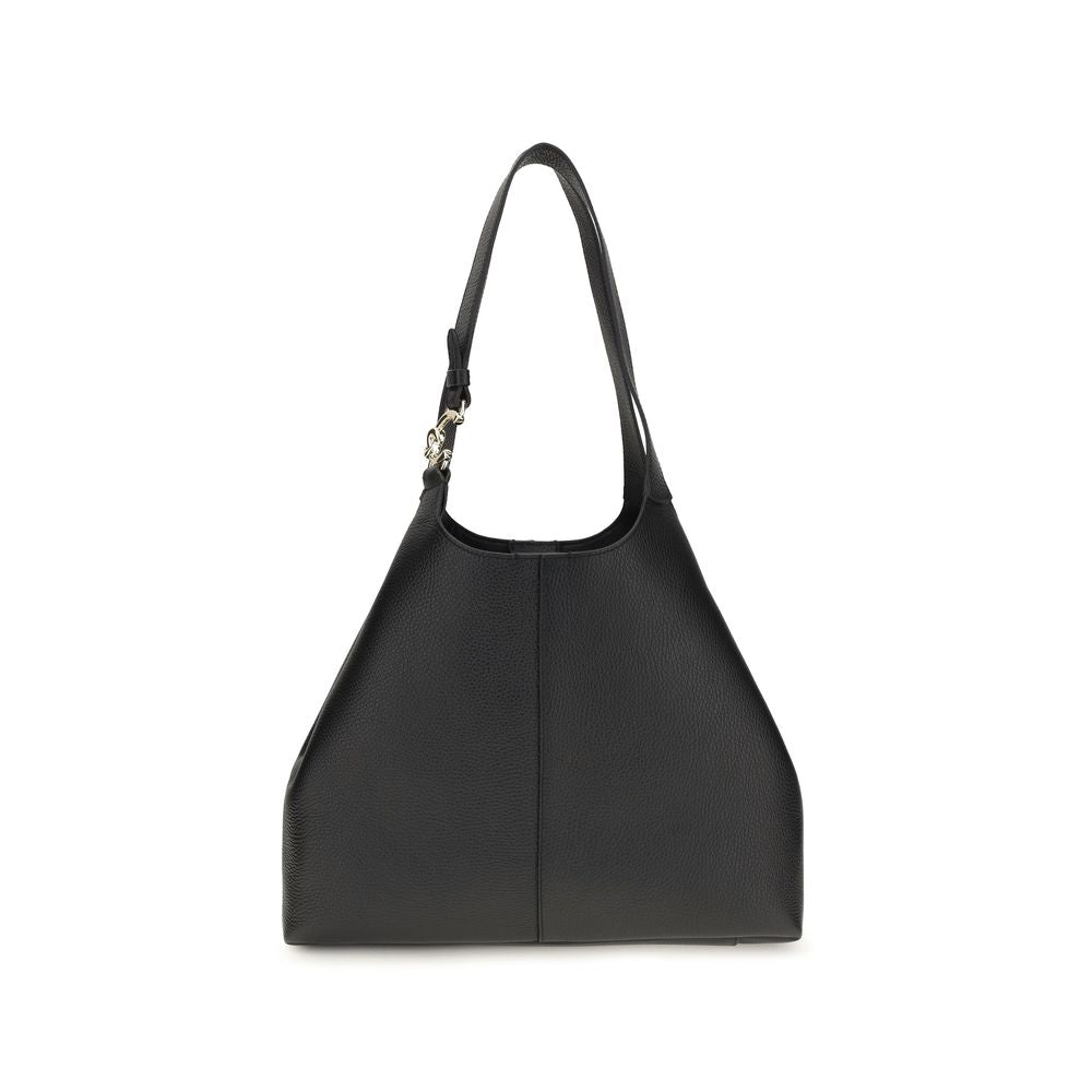 Coccinelle Black Calf Leather Bos Taurus Shoulder Bag