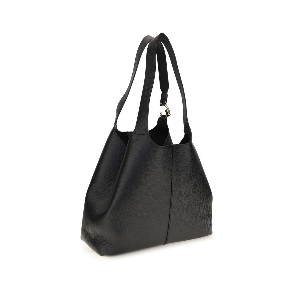 Coccinelle Black Calf Leather Bos Taurus Shoulder Bag