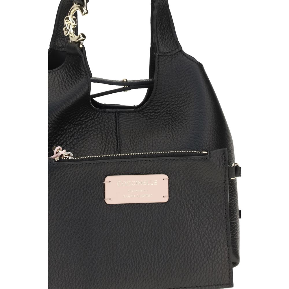 Coccinelle Black Calf Leather Bos Taurus Handbag