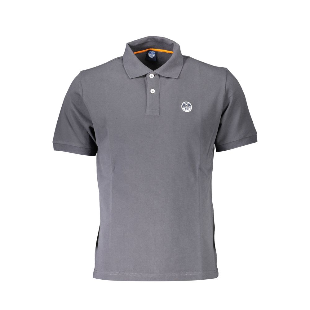 North Sails Gray Cotton Men's Polo Shirt