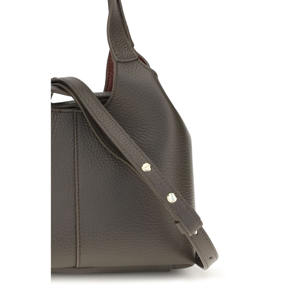 Coccinelle Brown Calf Leather Bos Taurus Handbag