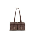 Coccinelle Brown Calf Leather Bos Taurus Shoulder Bag