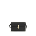 Savette Black Calf Leather Bos Taurus Shoulder Bag