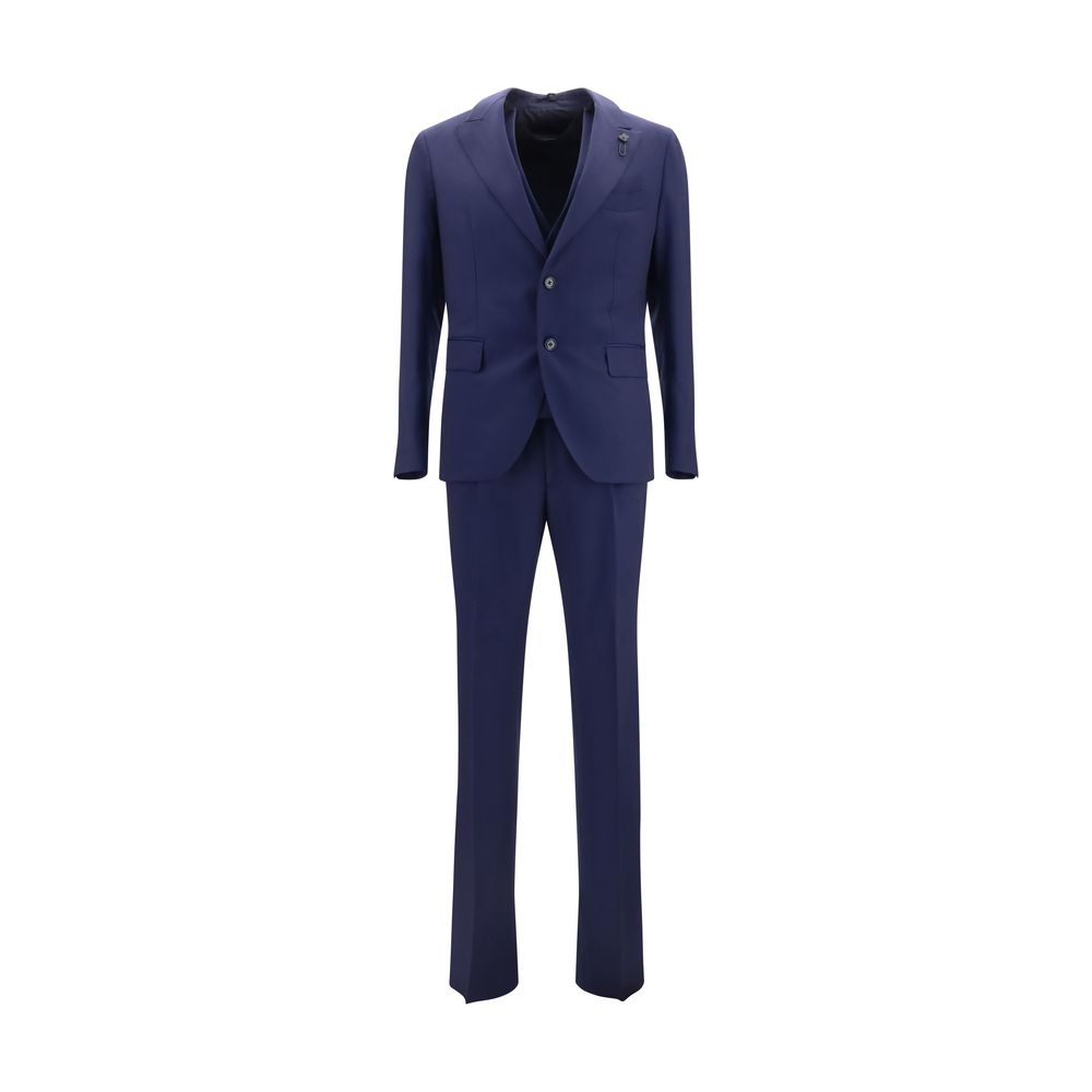 Lardini Blue Wool Oves Aries Two-Piece Suit