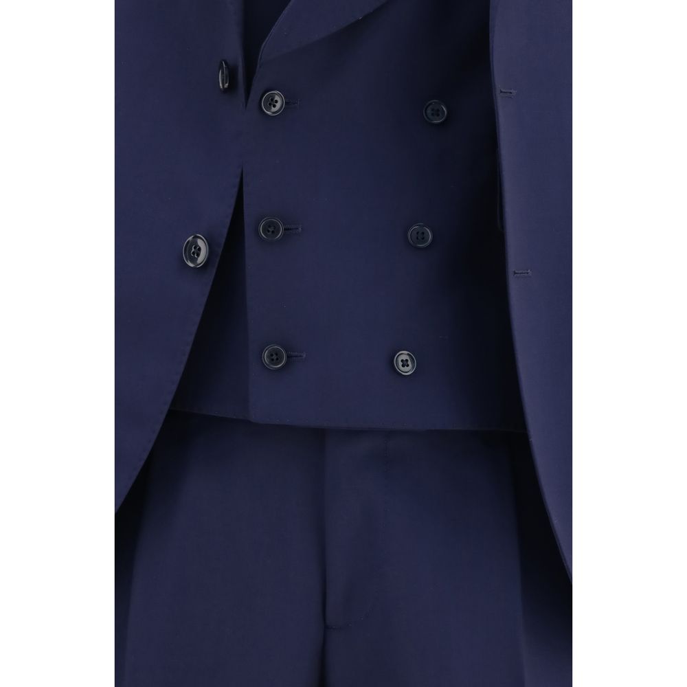 Lardini Blue Wool Oves Aries Two-Piece Suit