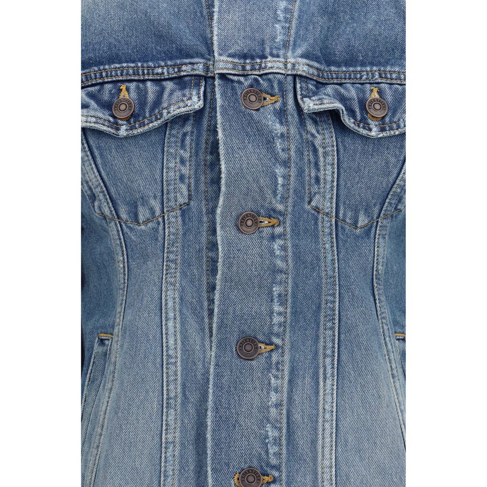 Balenciaga Blue Wool Oves Aries Denim Jacket