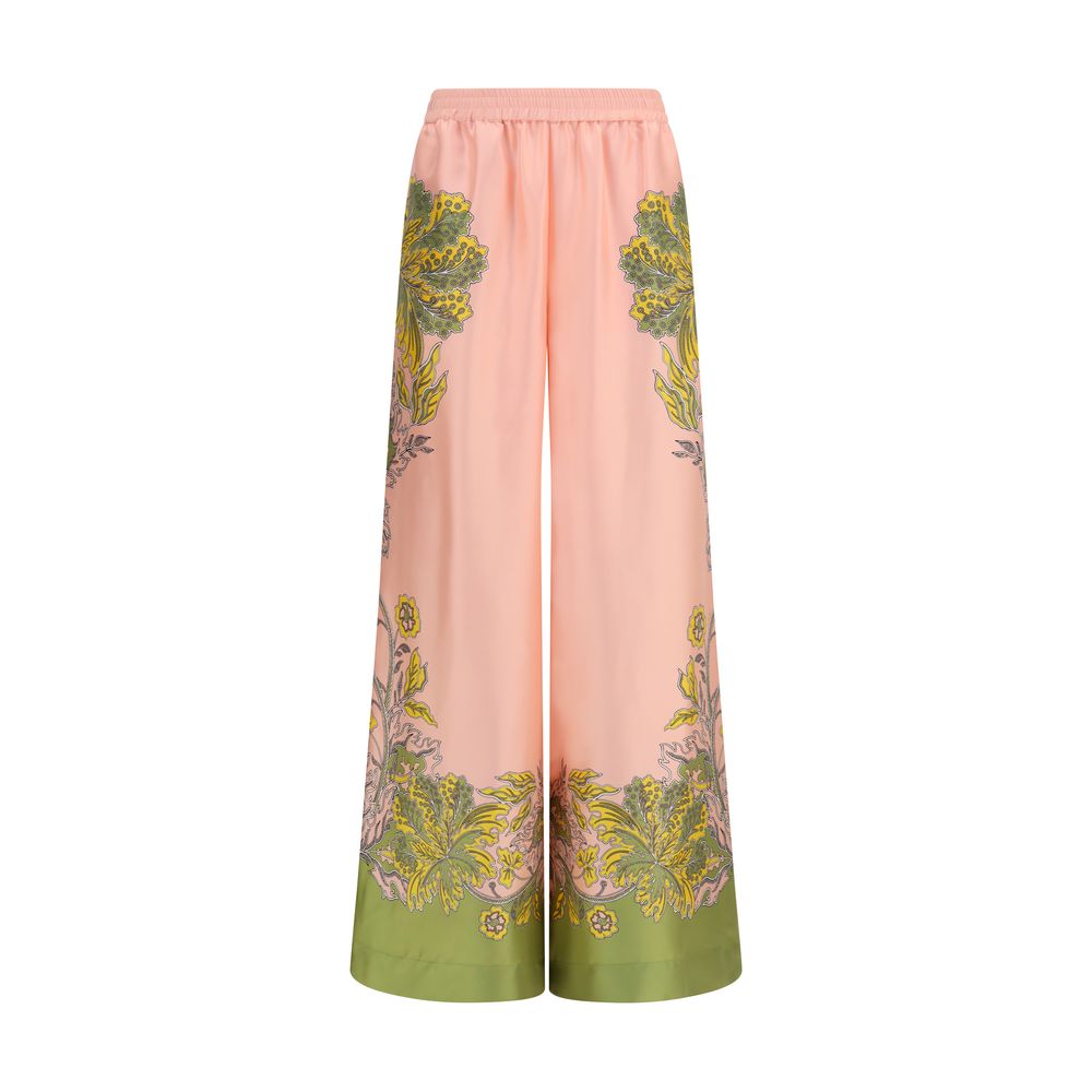 La Double J Multicolor Silk Casual Pants