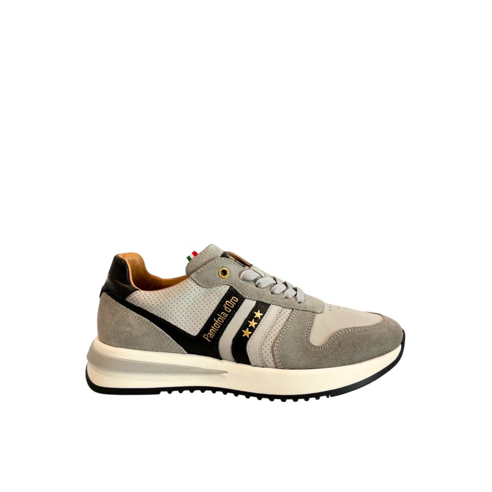 Pantofola D'Oro Grey Suede Men Sneaker