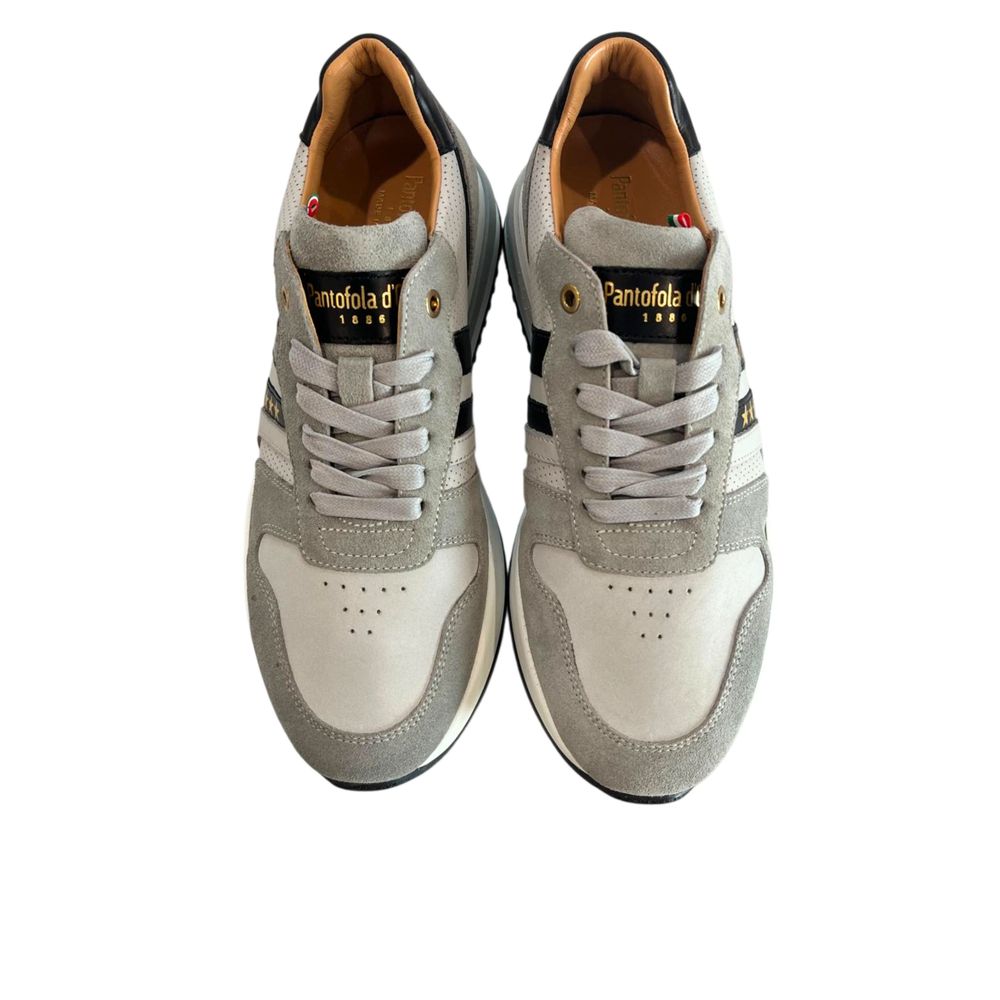 Pantofola D'Oro Grey Suede Men Sneaker