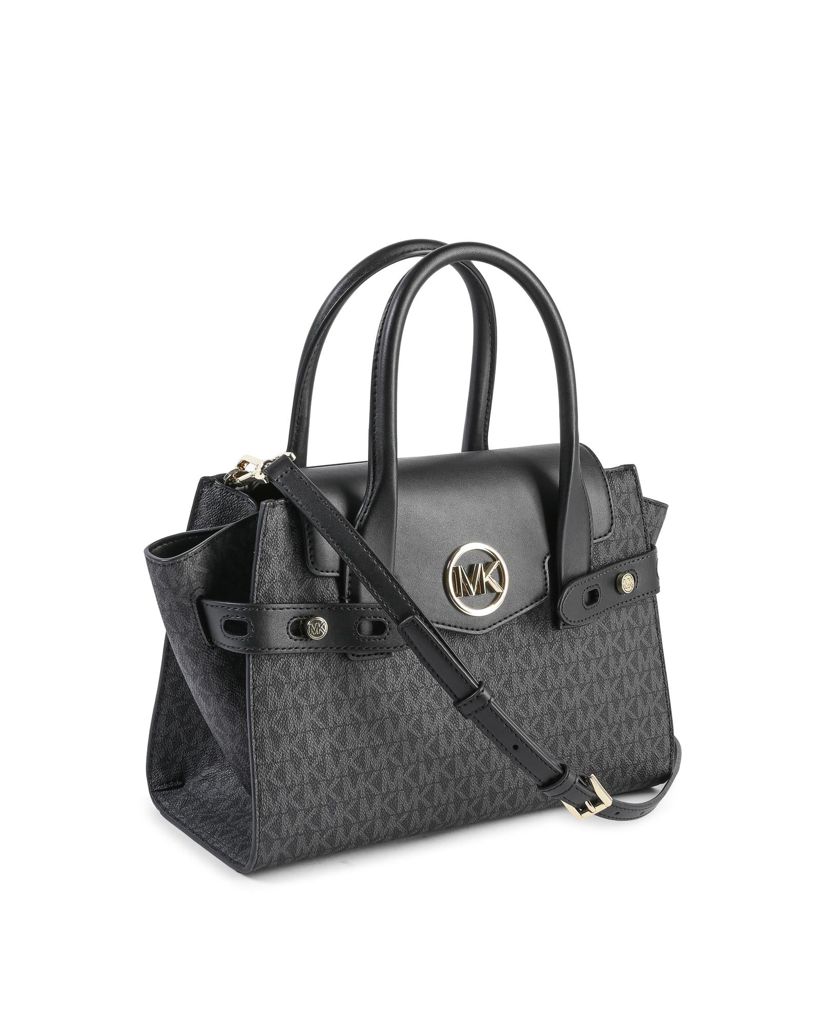 Michael Kors Black Pvc Satchel Bag