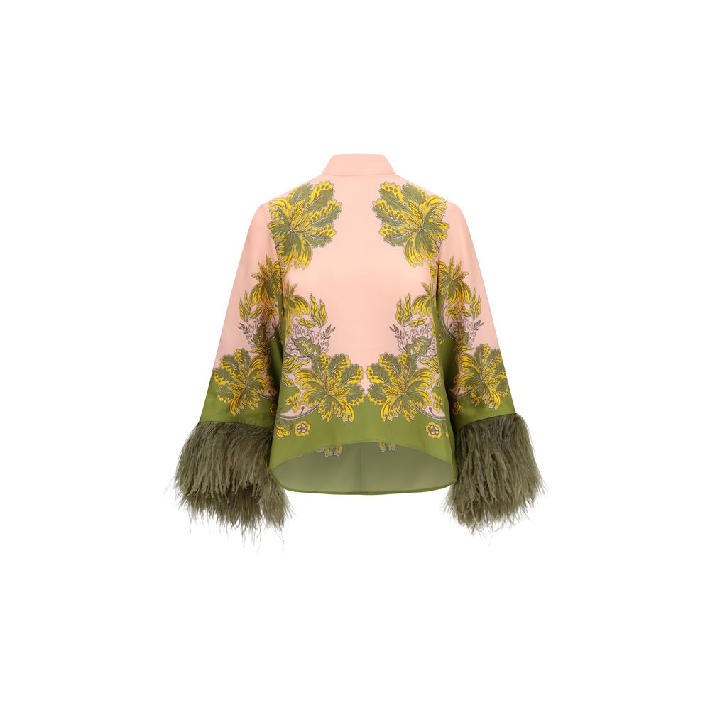 La Double J Multicolor Silk Pattern Shirt