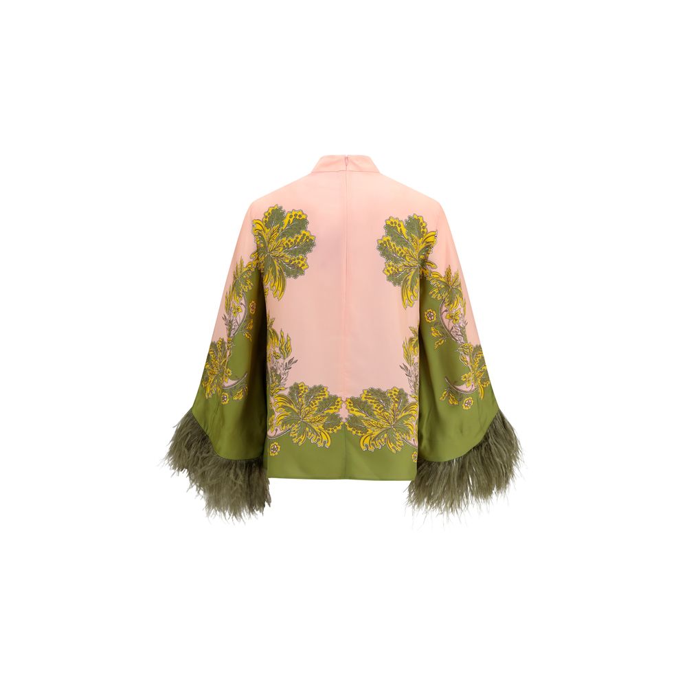 La Double J Multicolor Silk Pattern Shirt