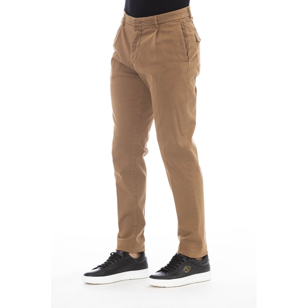 Peserico Beige Cotton Mens Pant
