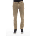 Peserico Green Cotton Men Pant