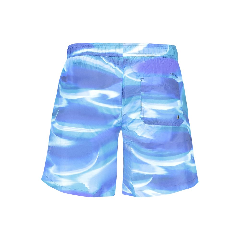 Trussardi Blue Polyester Men's Swimwear