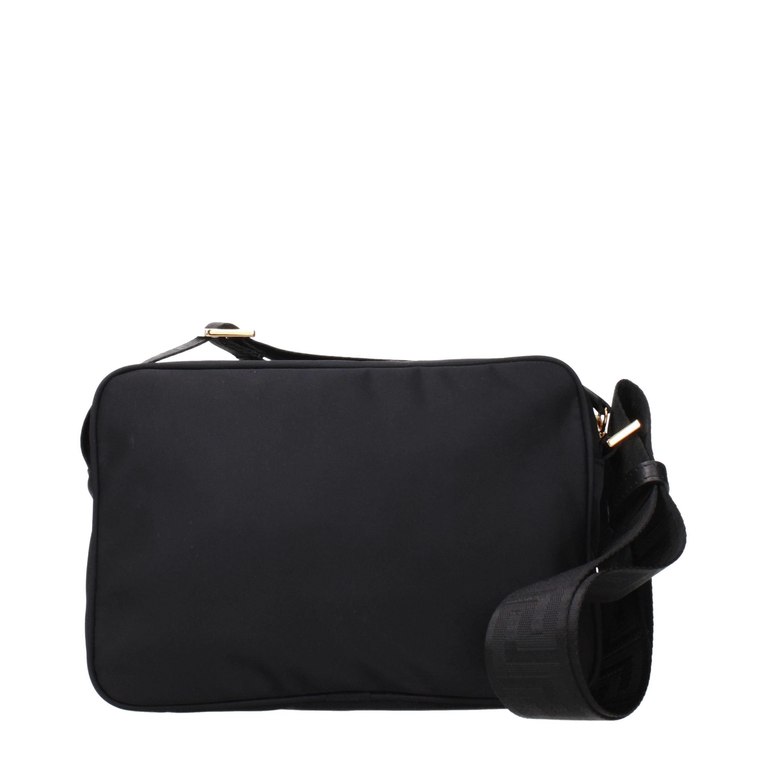 Versace Black Fabric Crossbody Bag