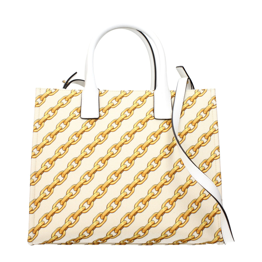Versace Beige Fabric Handbag