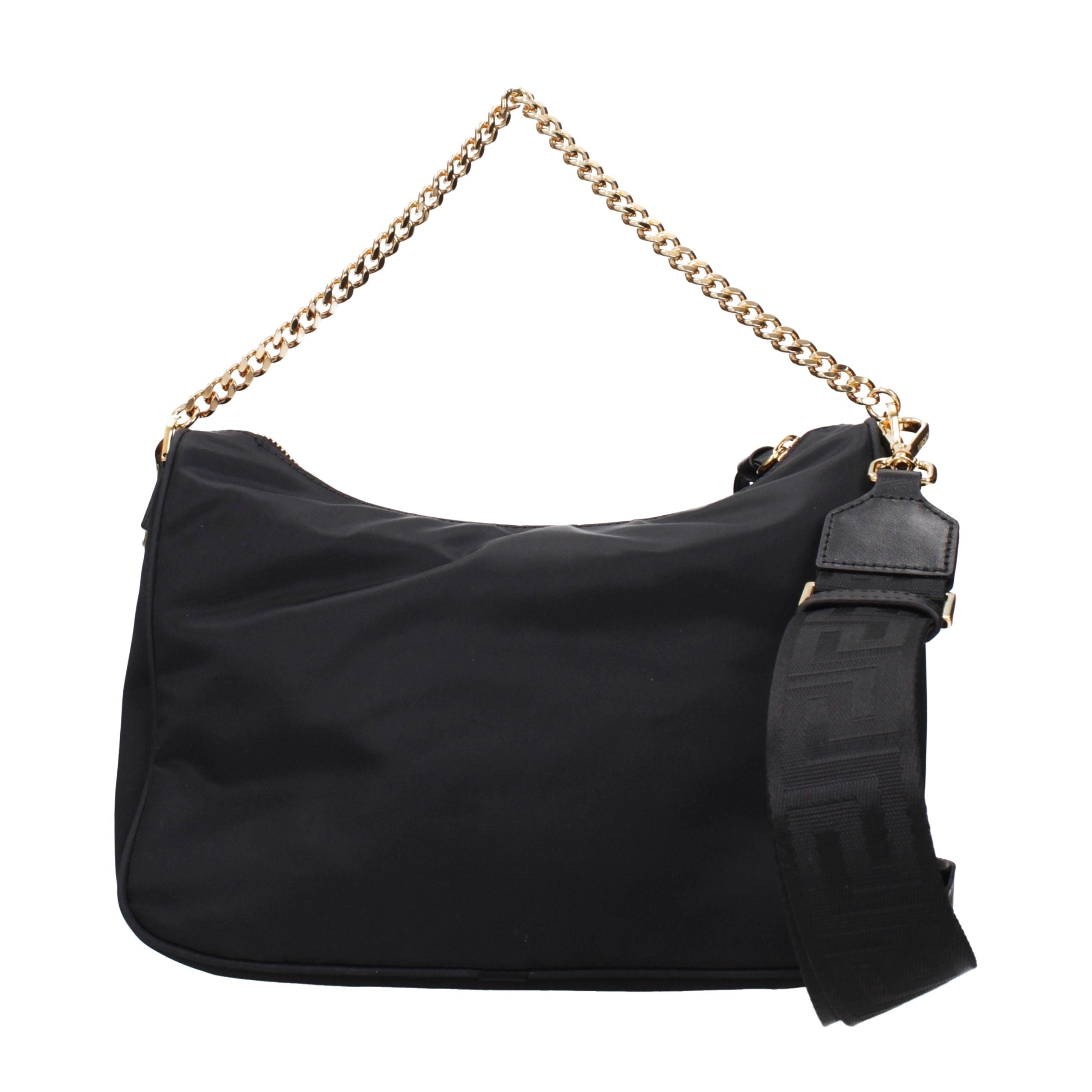 Versace Black Fabric Handbag