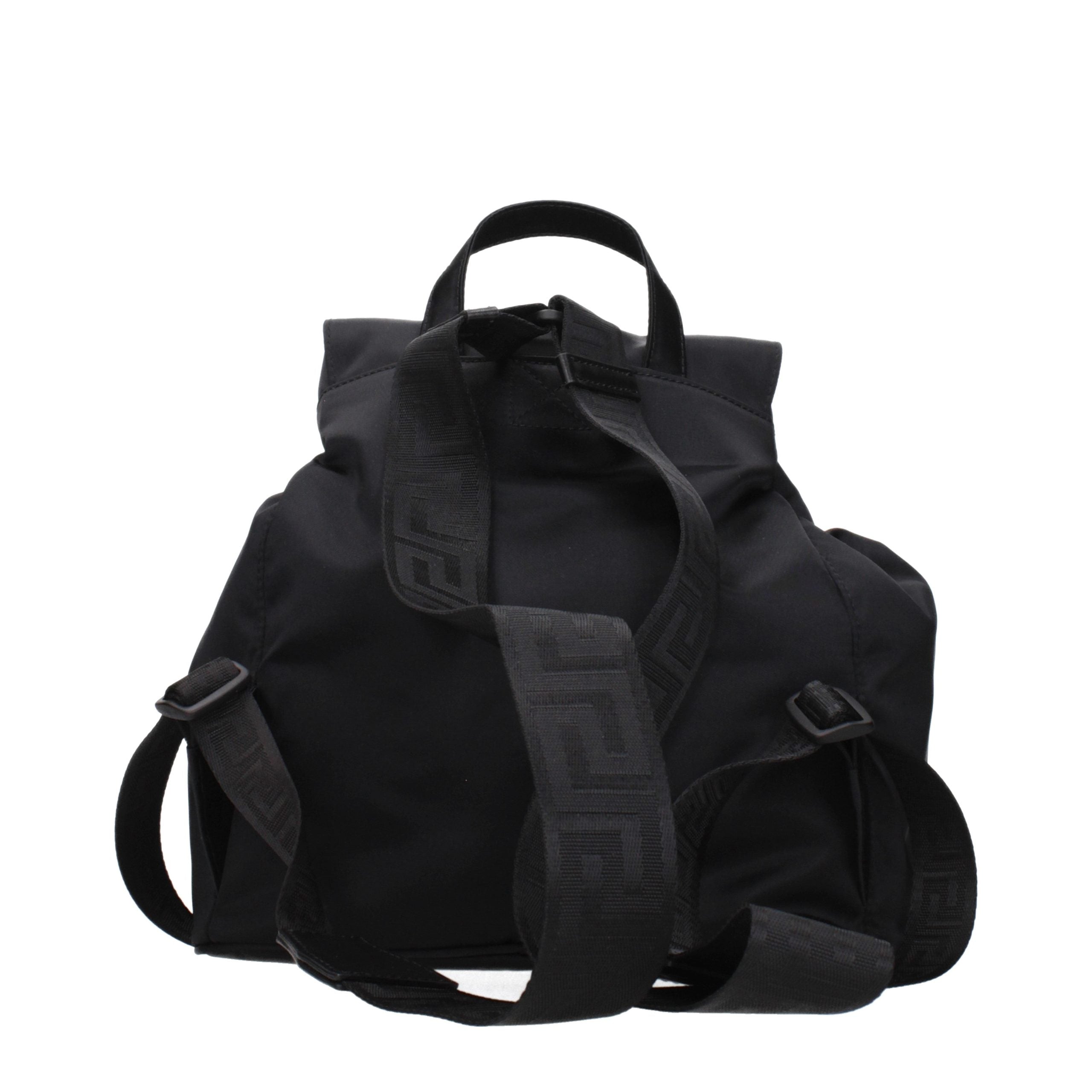 Versace Black Fabric Backpack