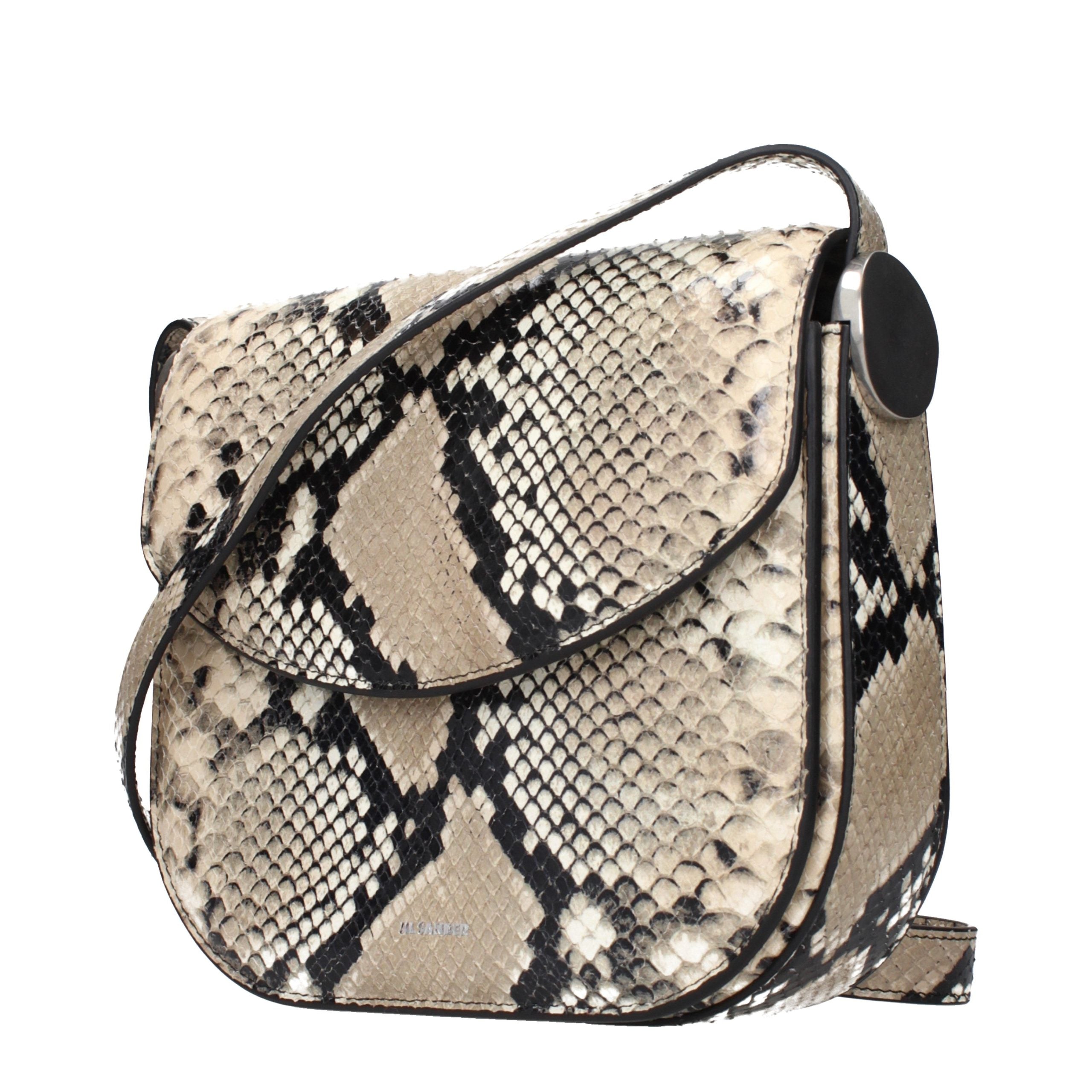Jil Sander Beige Leather Crossbody Bag