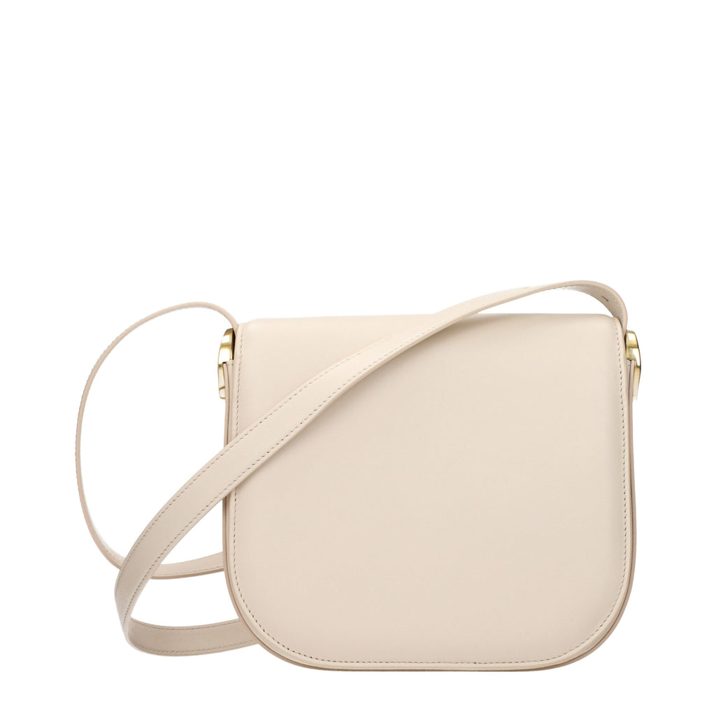 Jil Sander Beige Leather Crossbody Bag