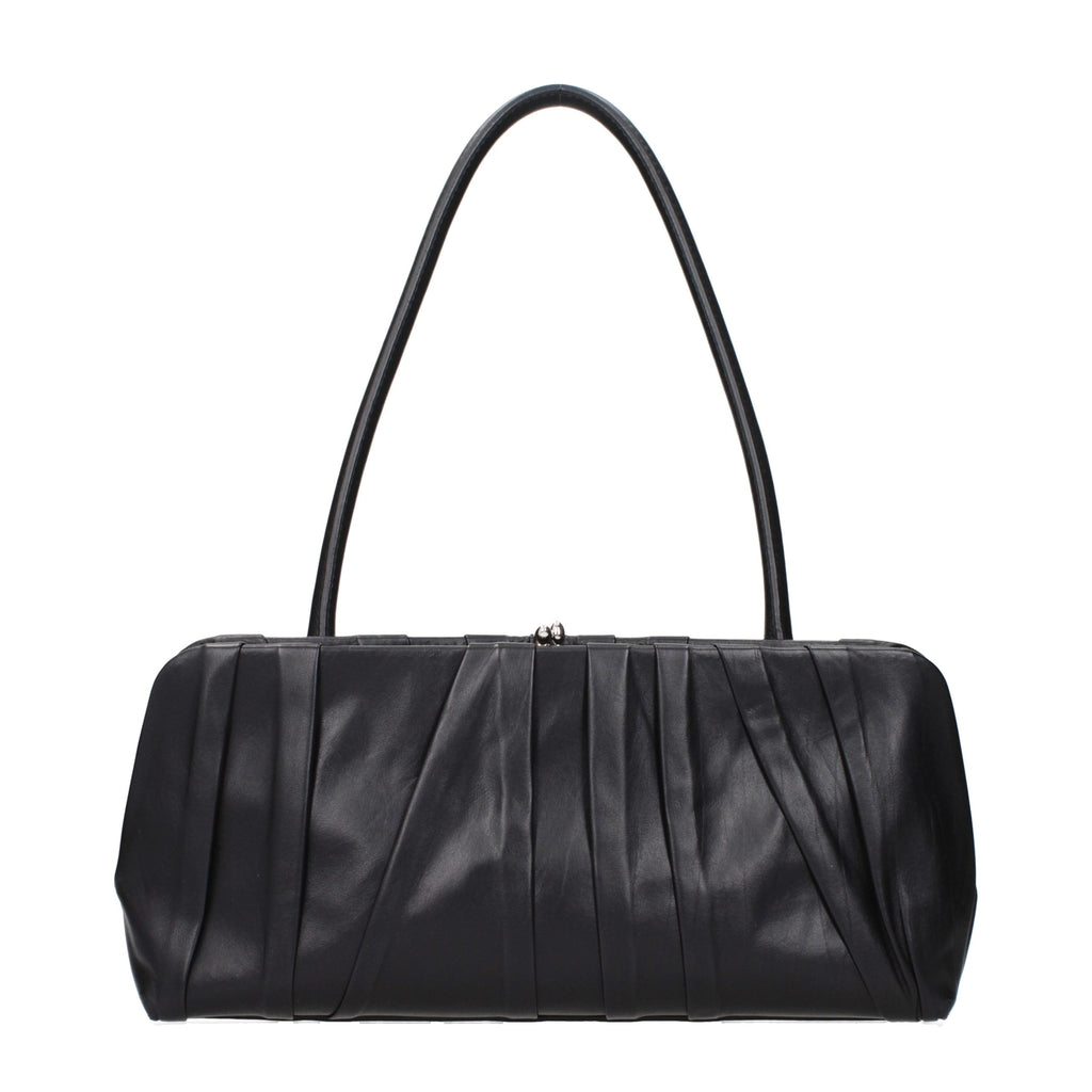 Jil Sander Black Leather Shoulder Bag