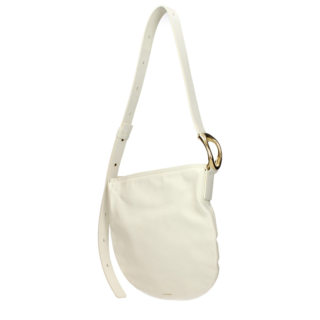 Jil Sander Beige Leather Crossbody Bag