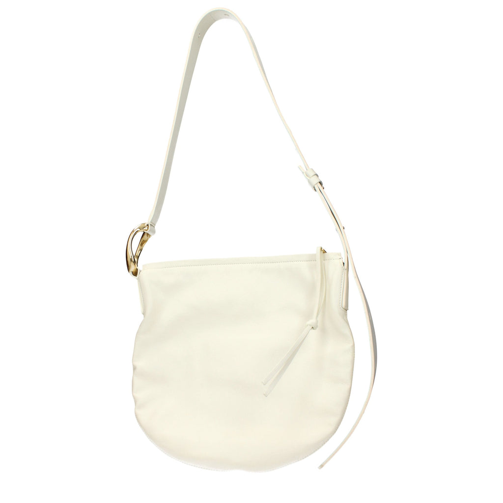 Jil Sander Beige Leather Crossbody Bag
