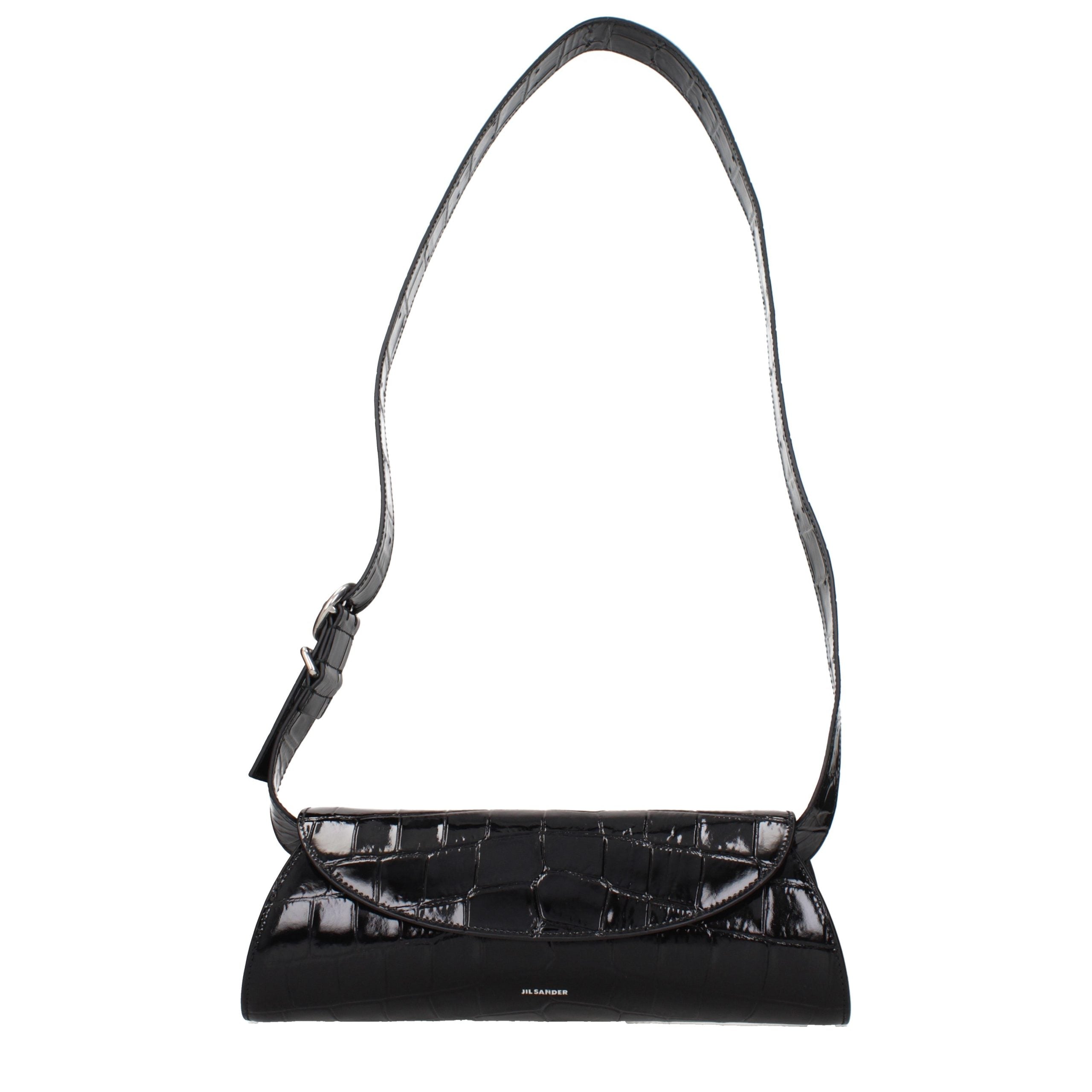 Jil Sander Black Leather Crossbody Bag