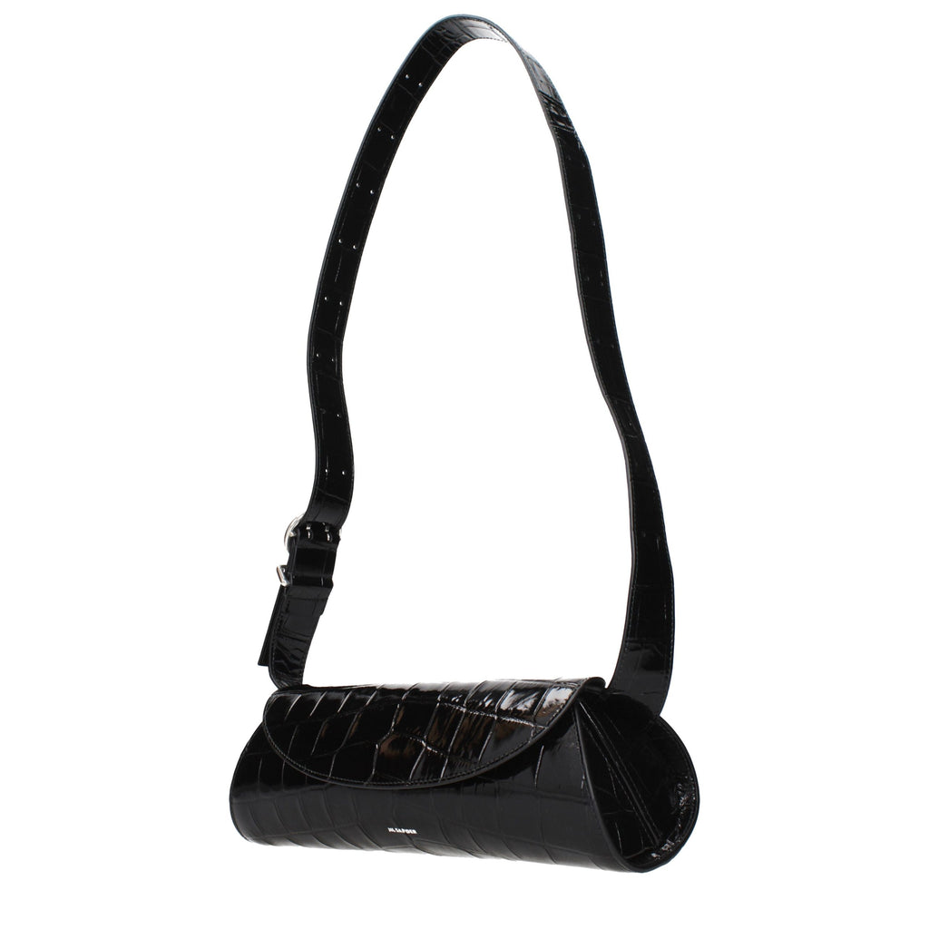 Jil Sander Black Leather Crossbody Bag