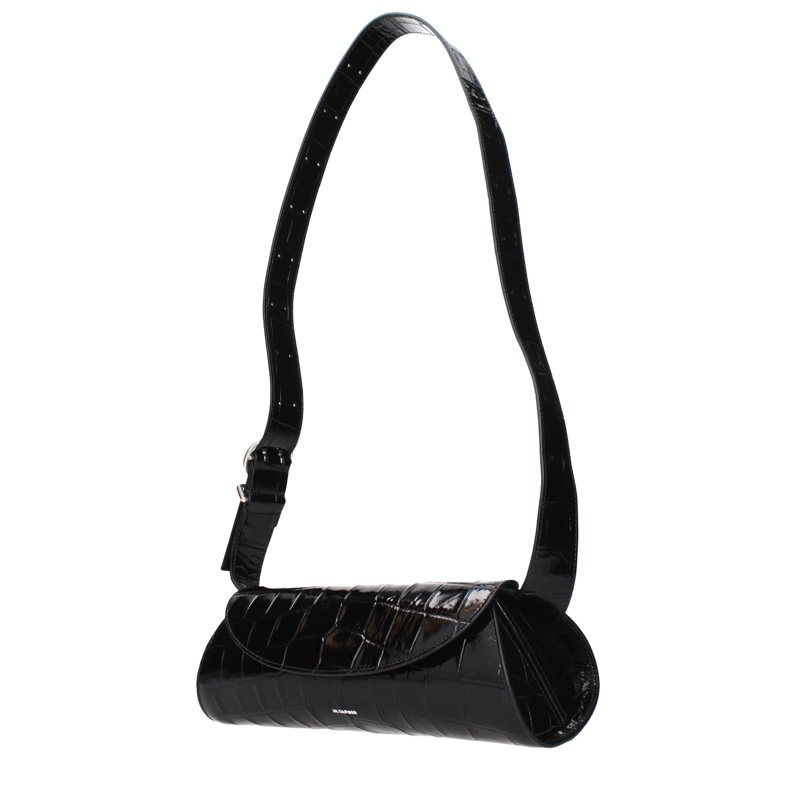 Jil Sander Black Leather Crossbody Bag