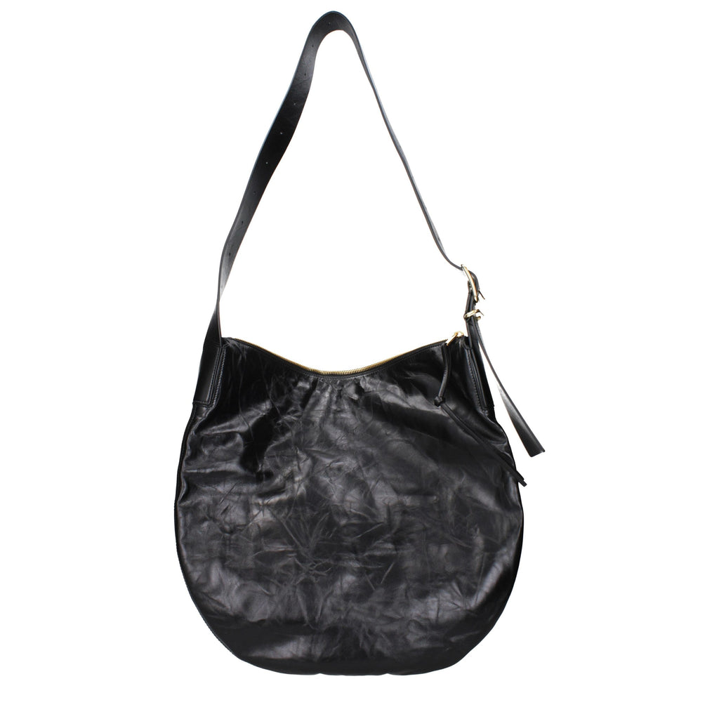 Jil Sander Black Leather Crossbody Bag