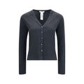The Row Gray Cotton Cardigan
