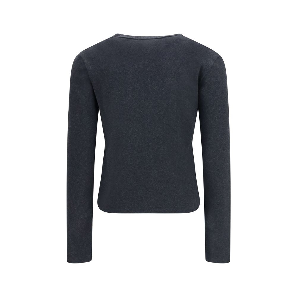 The Row Gray Cotton Cardigan