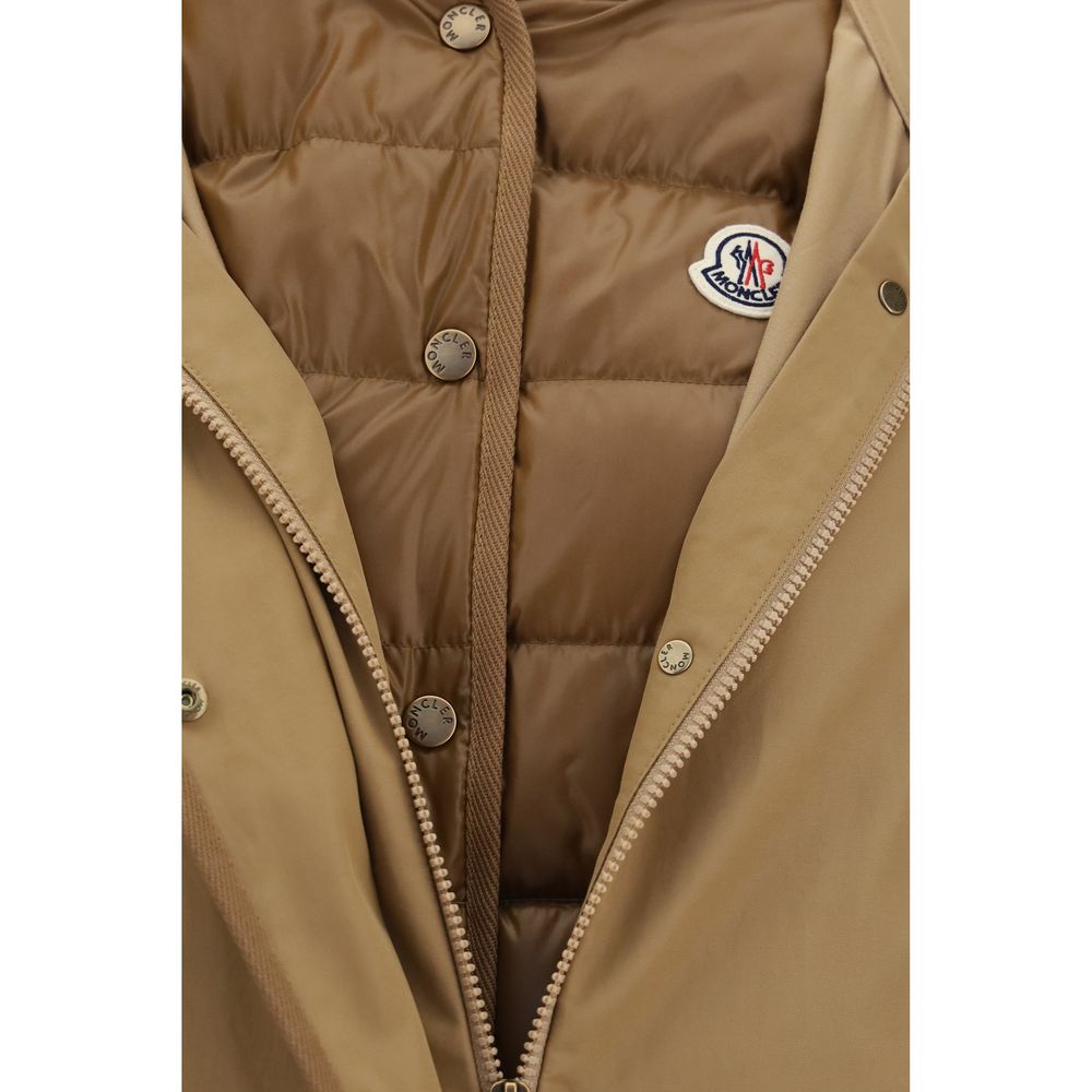 Moncler Beige Polyamide Shell Jacket