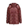 Moncler Bordeaux Goose Down Full-Length Jacket