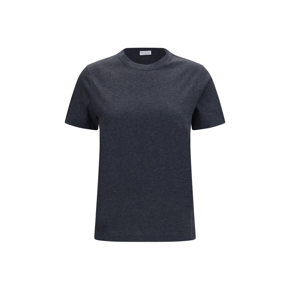 Brunello Cucinelli Gray Cotton T-Shirt