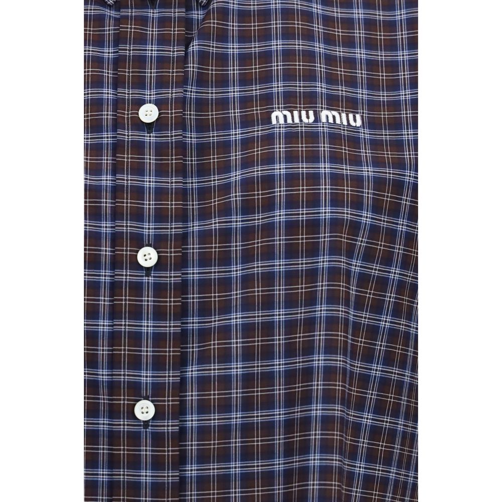 Miu Miu Multicolor Cotton Pattern Shirt
