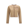 Chloé Beige Wool Oves Aries Cardigan