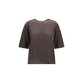 Loulou De Saison Brown Cashmere T-Shirt