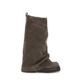 The Attico Brown Calf Leather Bos Taurus Boots