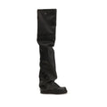 The Attico Black Polyurethane Over The Knee