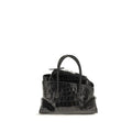 The Attico Black Calf Leather Bos Taurus Handbag
