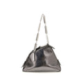 The Attico Silver Calf Leather Bos Taurus Handbag